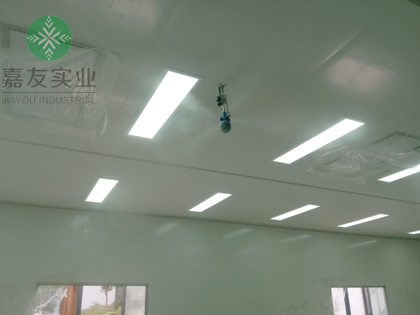 余姚市城區佳美五金電器廠安裝干霧加濕器加濕案例